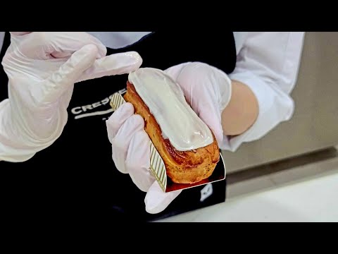 Видео: Эклер (Чоко, Заварной крем, Карамель, Эрл Грей) - Корейский десерт