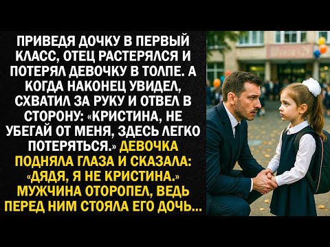 Видео: Приведя дочку в первый класс, отец растерялся и потерял девочку в толпе  А когда наконец увидел