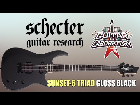 Видео: SCHECTER SUNSET-6 TRIAD GLOSS BLACK - необычная электрогитара с "тройным" датчиком