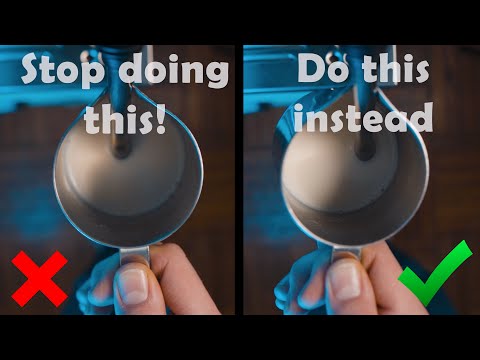 Видео: 10 основных ошибок при приготовлении молока на пару