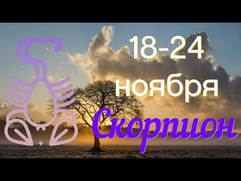 Видео: СКОРПИОН ♏️Неделя с 18 по 24 ноября 2024 года.