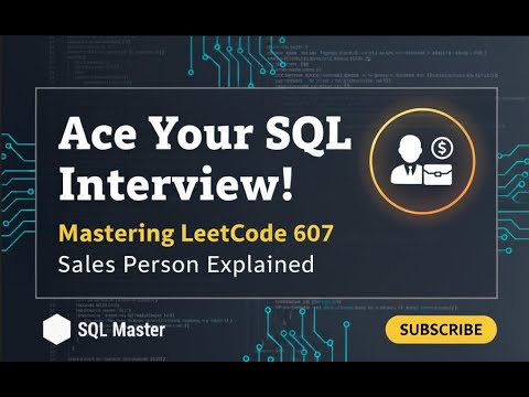 Видео: Решение SQL для продавца – LeetCode 607 с объяснением (руководство по PostgreSQL)