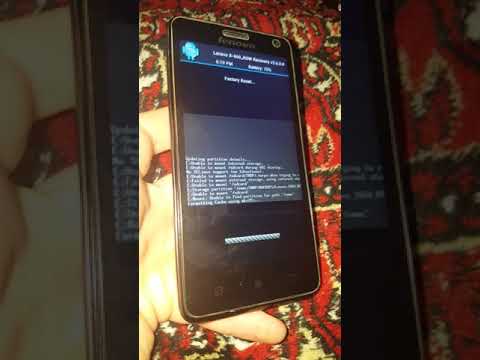 Видео: Lenovo S660 сброс настроек hard reset графический ключ пароль зависает висит на заставке