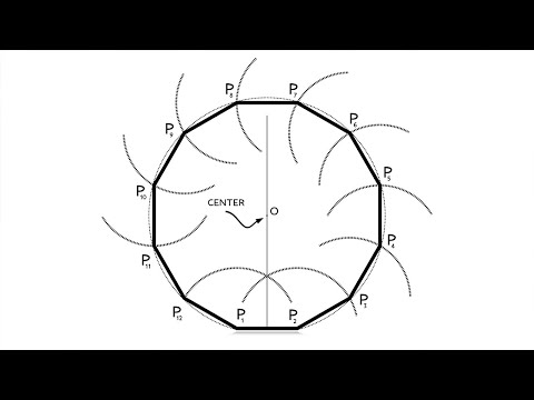 Видео: Как построить правильный двенадцатиугольник, regular dodecagon construction 4K