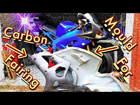 Видео: Боковой обтекатель из углеродного волокна, часть 1 — Изготовление формы — сборка ZX6R, часть 10