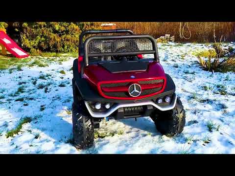 Видео: ДЕТСКИЙ ЭЛЕКТРОМОБИЛЬ Mercedes Benz Unimog БАГГИ / Buggy