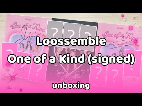 Видео: ꒱⁠˖⁠♡ Распаковка Loossemble - One of a Kind (подписанные)