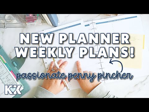 Видео: НОВЫЙ Страстный планировщик для дома Penny Pincher Планируйте вместе со мной Простой контрольный ...