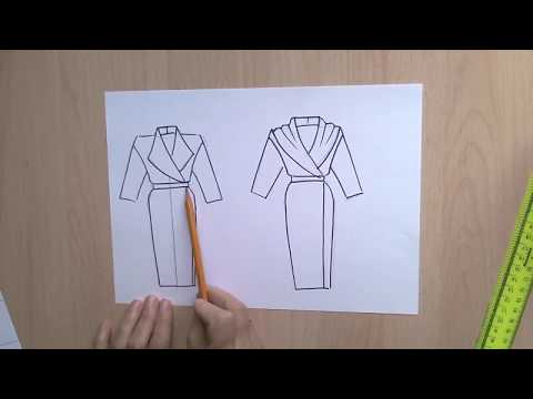 Видео: Курсы кройки и шитья. Цельновыкроенный воротник.