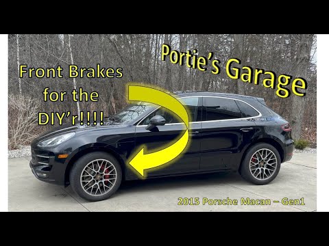 Видео: Porsche Macan (95B.1) Техническое обслуживание: Передние тормоза