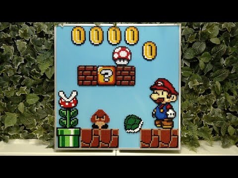 Видео: Супер Марио из термомозаики / Hama beads Super Mario