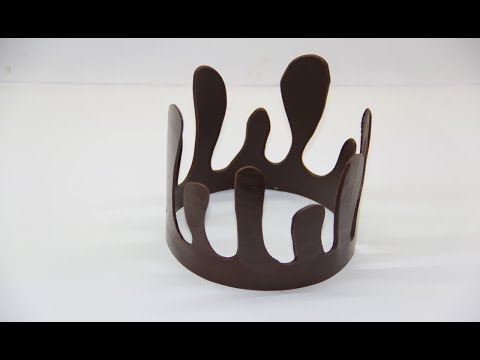 Видео: Шоколадная корона / Chocolate decoration