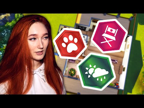 Видео: Построила дом в Симс 4, где каждая комната это рандомное дополнение