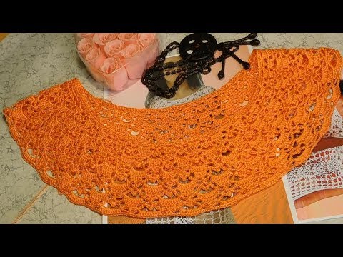 Видео: Вязание крючком платья "Flame heart"/Кокетка/Идеальная посадка