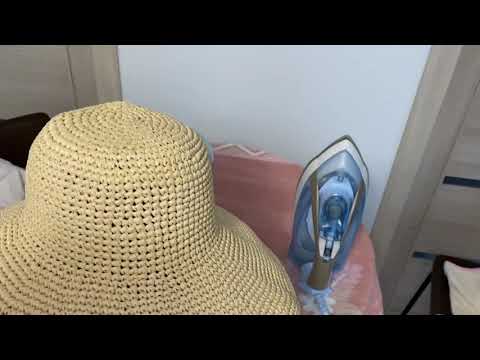 Видео: Как отпарить шляпу из рафии #raffia #raffiahat #рафия