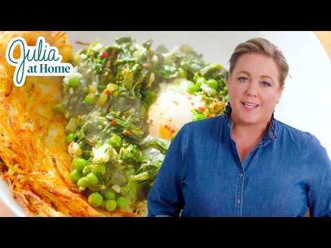 Видео: Приготовьте идеальный завтрак: зелёная шакшука и кровавая Мэри | Полный эпизод | Джулия дома (3 с...