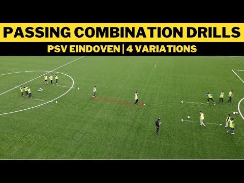Видео: Проходные комбинированные упражнения Футбол | 4 Вариация | ПСВ Эйндховен