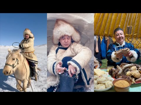 Видео: Традиционная кочевая жизнь монгольского народа в Восьми Знаменах! Коллекция 10  #кулинария #монголия