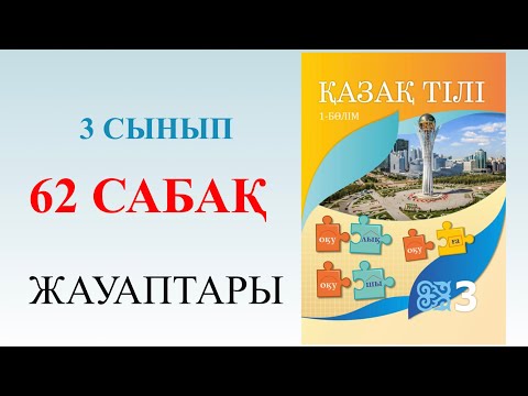 Видео: 3 сынып қазақ тілі 62 сабақ мақал-мәтелдерге байланысты мысалдар