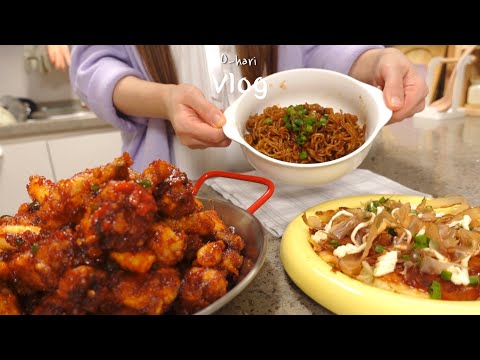 Видео: Приготовьте кимчи из редиса, острую курицу-гриль, Булдак Якисоба | Корейская еда| айфон 15