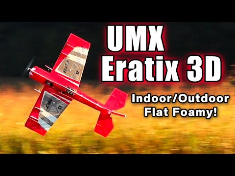 Видео: Обзор модели AV8R: E-flite UMX Eratix 3D FF (Flat Foamy) BNF Basic с AS3X и Safe Select