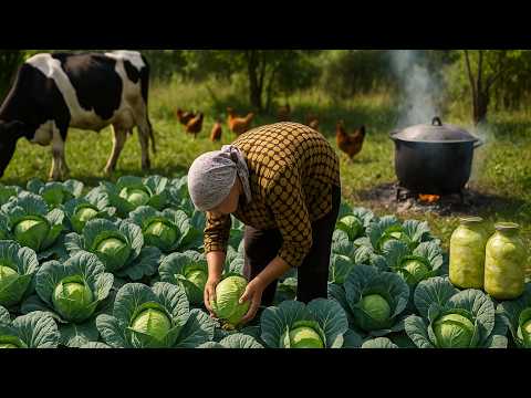 Видео: СБОР КАПУСТЫ — приготовление сладкой долмы из капусты и домашних солений