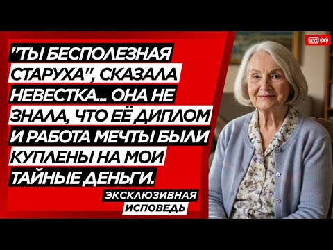 Видео: НАСТОЯЩАЯ ИСПОВЕДЬ ЭТОЙ БАБУШКИ 👵✨ | Она назвала меня "бесполезной", не зная, кто оплатил её успех.