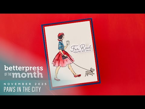 Видео: Spellbinders, ноябрь 2025 г., BetterPress, тарелка месяца – Paws in the City