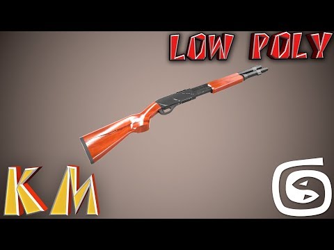 Видео: Моделирование дробовика (Урок 3d max для начинающих) low poly