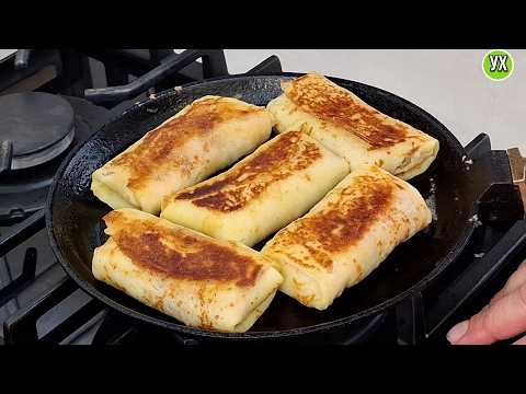 Видео: Всегда встречаем Масленицу с этими блинами! Фаршированные блины - рис с консервой.