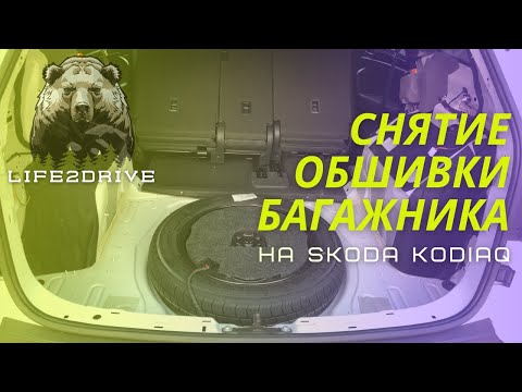 Видео: SKODA KODIAQ. Снятие обшивки багажника.