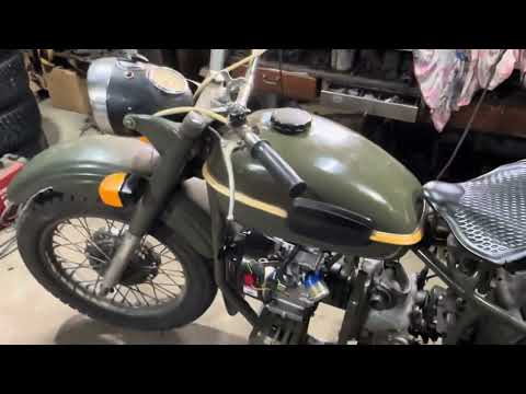 Видео: Мотоцикл Урал с двигателем от мотоблока