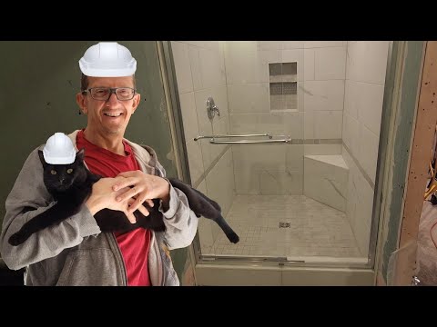 Видео: Grout, silicone and doors installed at shower / Затирка, силікон та двері встановлені в душі