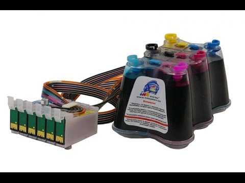 Видео: Заправка СНПЧ чернилами с нуля (INKSYSTEM)