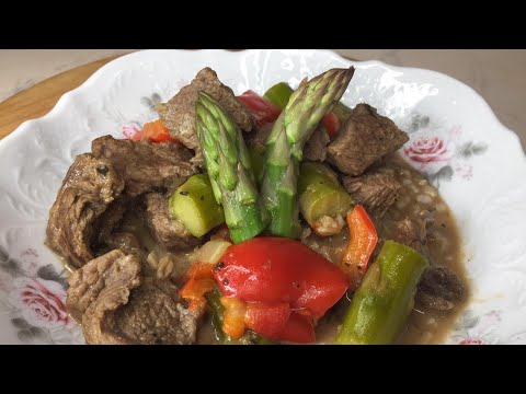 Видео: Говядина со спаржей 😍