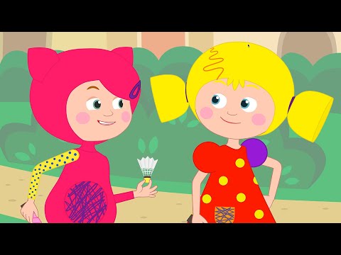 Видео: БАДМИНТОН - Кукутики играют в новую игру Мультик для детей