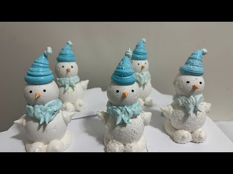 Видео: Новогодние зефирные ⛄️ снеговики