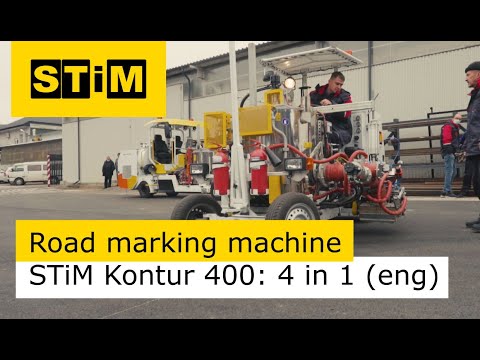 Видео: Модульная машина для дорожной разметки  "Контур 400"