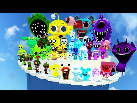 Видео: ☁️ ГИГАНТСКАЯ НЕБЕСНАЯ БАШНЯ КАКОЙ ЦВЕТ SPRUNKI СИЛЬНЕЕ? СПАРТАНСКИЙ УДАР в Gmod