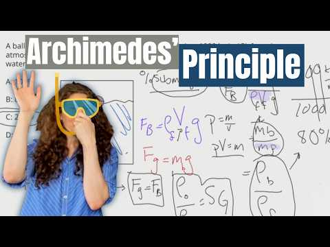 Видео: Физика MCAT: Понимание закона Архимеда и удельного веса