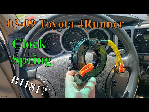 Видео: Как заменить часовую пружину на Toyota 4Runner 03-09