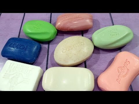 Видео: ASMR SOAP l  Резка сухого мыла l Cutting dry soap l No talking. 4k