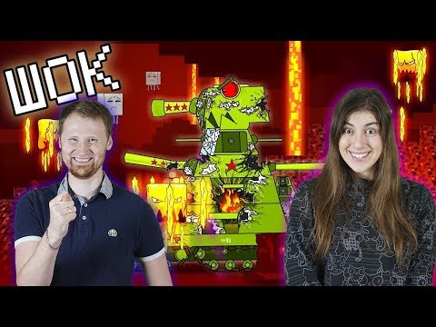 Видео: РЕАКЦИЯ на ГЕРАНД - КВ-44 в аду Майнкрафт - Мультики про танки