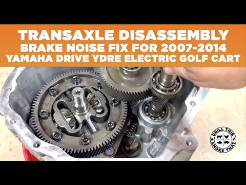 Видео: Устранение шума тормозов в коробке передач гольф-кара | Электрический гольф-кар Yamaha YRDE G29 2...