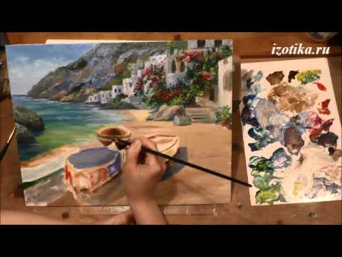 Видео: Южный пейзаж с лодками. Часть 2