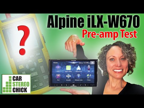 Видео: Обзор Alpine iLX-W670 | Тест напряжения и ограничения предусилителя