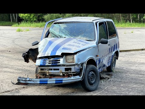 Видео: КРАШ-ТЕСТ! ОКА VS ДЕРЕВО! МАШИНУ ПРОСТО ПОРВАЛО?