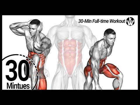 Видео: 30 минут! Тренировка пресса стоя ➜ Появляются кубики пресса и исчезает жир на животе.