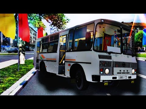 Видео: Omsi 2. ПАЗ-32054. Карта: Чебоксары. Маршрут №7.