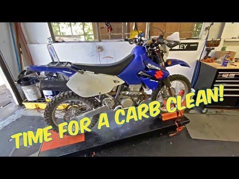 Видео: Suzuki DRZ 400 работает только с включенной заслонкой